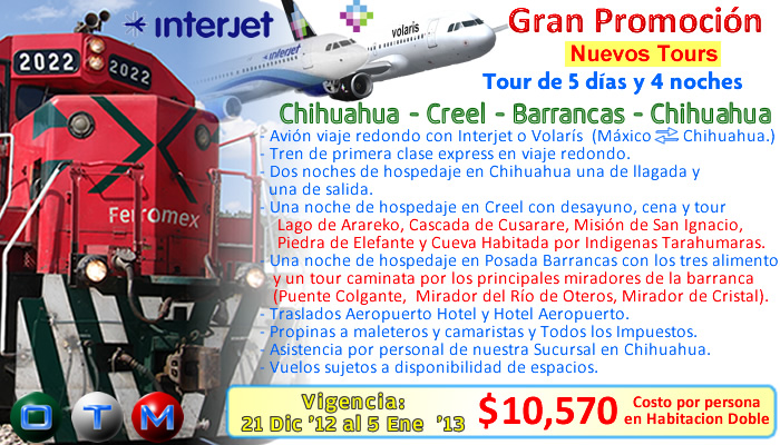 Promoci&oacute;n Barrancas del Cobre Chihuahua